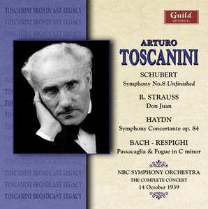TOSCANINI - Schubert, Strauss, Haydn, Bach - 1939