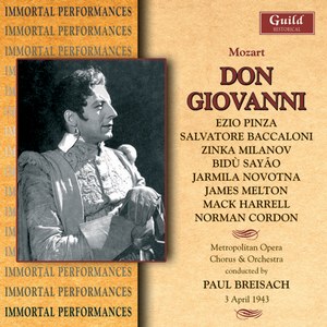 DON GIOVANNI - Mozart - 1943 - Metropolitan Operan, Pinza - Milanov