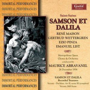 SAMSON ET DELILA - Saint-Sa?ns - Metropolitan Opera - 1936
