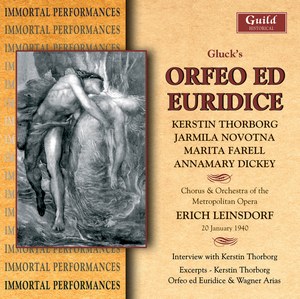 ORFEO ED EURIDICE - Gluck - Thorborg - Novotna - Metropolitan Opera - 1940